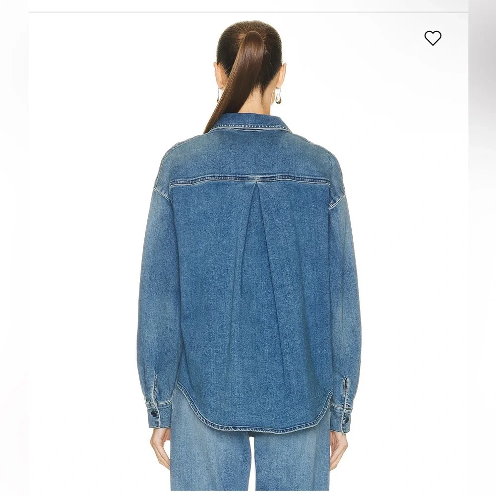 Enza Costa New without tags Denim oversized shirt in Midwash Size 0 = Size XS/S - Picture 4 of 13